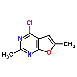 4-Chloro-2,6-dimethylfuro[2,3-d]pyrimidine Structure