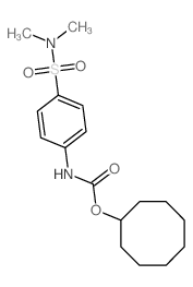 Carbanilic acid,p-(dimethylsulfamoyl)-, cyclooctyl ester (8CI) Structure