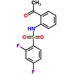 N-(2-Acetylphenyl)-2,4-difluorobenzenesulfonamide structure