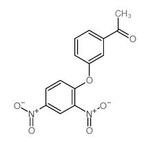 Ethanone,1-[3-(2,4-dinitrophenoxy)phenyl]- Structure