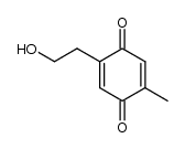 2-(2'-hydroxyethyl)-5-methyl-1,4-benzoquinone结构式