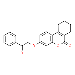 3-phenacyloxy-7,8,9,10-tetrahydrobenzo[c]chromen-6-one Structure