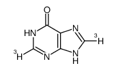 HYPOXANTHINE-[2,8-3H]结构式