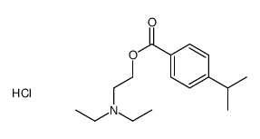 diethyl-[2-(4-propan-2-ylbenzoyl)oxyethyl]azanium,chloride Structure