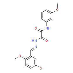 2-[2-(5-bromo-2-methoxybenzylidene)hydrazino]-N-(3-methoxyphenyl)-2-oxoacetamide Structure