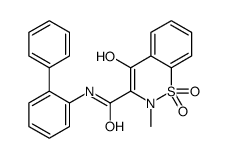 N-(2-Biphenylyl)-4-hydroxy-2-methyl-2H-1,2-benzothiazine-3-carbox amide 1,1-dioxide Structure