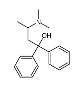 1,1-diphenyl-3-dimethylaminobutane-1-ol结构式