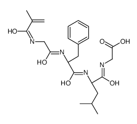 2-[[(2S)-4-methyl-2-[[(2S)-2-[[2-(2-methylprop-2-enoylamino)acetyl]amino]-3-phenylpropanoyl]amino]pentanoyl]amino]acetic acid结构式