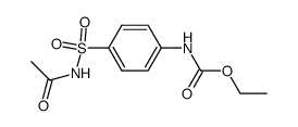 N-ethoxycarbonyl-sulfanilic acid acetylamide Structure