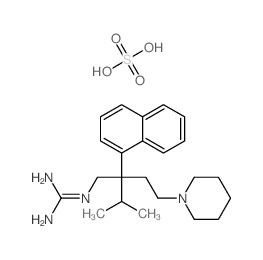 2-[3-methyl-2-naphthalen-1-yl-2-[2-(1-piperidyl)ethyl]butyl]guanidine; sulfuric acid结构式