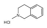 2-METHYL-1,2,3,4-TETRAHYDROISOQUINOLINE HYDROCHLORIDE Structure