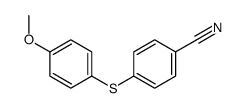 4-(4-methoxyphenyl)sulfanylbenzonitrile Structure