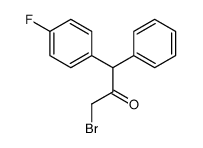 3-bromo-1-(4-fluorophenyl)-1-phenylpropan-2-one Structure