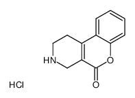 1,2,3,4-Tetrahydro-chromeno[3,4-c]pyridin-5-one; hydrochloride结构式