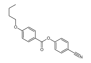 p-Butoxybenzoic acid p-cyanophenyl ester结构式