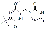 N-(t-Butoxycarbonyl)alanine, 3-uracil-1-yl-, methyl ester structure