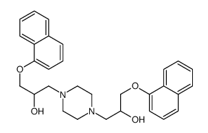 1-[4-(2-hydroxy-3-naphthalen-1-yloxypropyl)piperazin-1-yl]-3-naphthalen-1-yloxypropan-2-ol structure