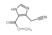 1H-Imidazole-5-carboxylic acid, 4-(cyanomethyl)-, methyl ester structure