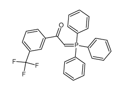 1-(3-(trifluoromethyl)phenyl)-2-(triphenylphosphoranylidene)ethanone结构式