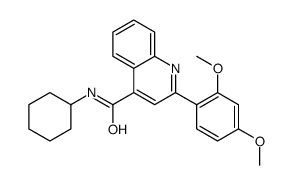 N-cyclohexyl-2-(2,4-dimethoxyphenyl)quinoline-4-carboxamide Structure