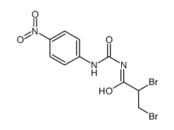 2,3-dibromo-N-[(4-nitrophenyl)carbamoyl]propanamide Structure