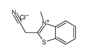 2-(3-methyl-1,3-benzothiazol-3-ium-2-yl)acetonitrile,chloride结构式