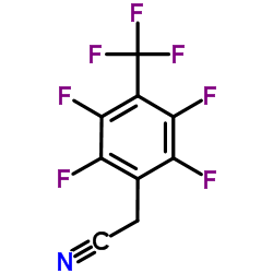 2-(2,3,5,6-tetrafluoro-4-(trifluoromethyl)phenyl)acetonitrile Structure