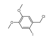 (4,5-dimethoxy-2-iodophenyl)methyl chloride Structure