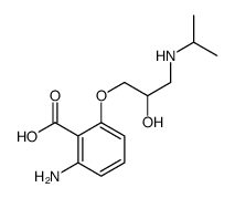 2-amino-6-[2-hydroxy-3-(propan-2-ylamino)propoxy]benzoic acid结构式