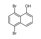 5,8-dibromonaphthalen-1-ol结构式