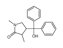 4-[hydroxy(diphenyl)methyl]-1,3-dimethylpyrrolidin-2-one Structure