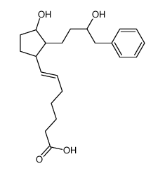 7-[3-hydroxy-2-(3-hydroxy-4-phenylbutyl)cyclopentyl]hept-6-enoic acid结构式