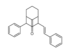 4-phenyl-2-(2-phenylethenyl)bicyclo[3.3.1]nonan-9-one Structure