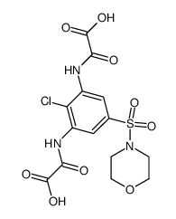 N,N'-[2-chloro-5-(morpholine-4-sulfonyl)-m-phenylene]-bis-oxalamic acid Structure