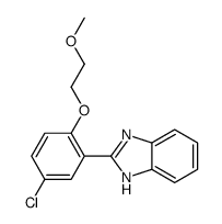 2-[5-chloro-2-(2-methoxyethoxy)phenyl]-1H-benzimidazole结构式