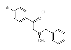 Ethanone,1-(4-bromophenyl)-2-[methyl(phenylmethyl)amino]-, hydrochloride (1:1)结构式