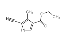 ethyl 5-cyano-4-methyl-1H-pyrrole-3-carboxylate structure