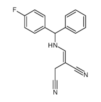 2-[[[(4-fluorophenyl)-phenylmethyl]amino]methylidene]butanedinitrile Structure