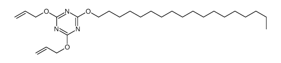 4,6-di(allyloxy)-2-(octadecyloxy)-1,3,5-triazine structure