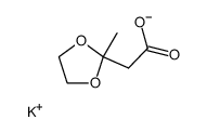 potassium 2-(2-methyl-1,3-dioxolan-2-yl)acetate Structure