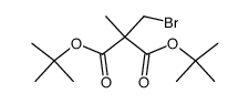 Bromomethyl(methyl)malonic acid bis(1,1-dimethylethyl) ester结构式