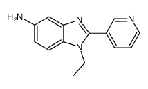 1-ethyl-2-pyridin-3-yl-1H-benzoimidazol-5-ylamine Structure