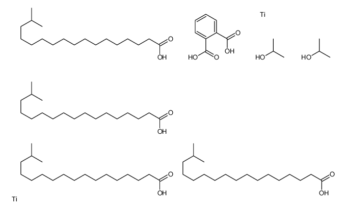 [μ-[phthalato(2-)-O1:O2]]tetrakis(isooctadecanoato-O)bis(propan-2-olato)dititanium结构式