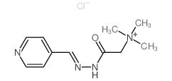 Ethanaminium,N,N,N-trimethyl-2-oxo-2-[2-(4-pyridinylmethylene)hydrazinyl]-, chloride (1:1) Structure