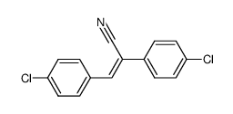 1,2-Bis-(4-chlor-phenyl)-1-cyan-ethylen Structure