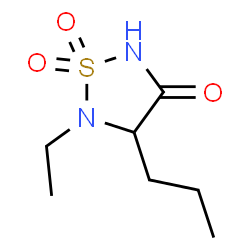 1,2,5-Thiadiazolidin-3-one,5-ethyl-4-propyl-,1,1-dioxide(9CI) Structure