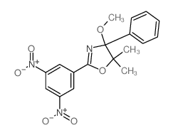 2-(3,5-dinitrophenyl)-4-methoxy-5,5-dimethyl-4-phenyl-1,3-oxazole结构式