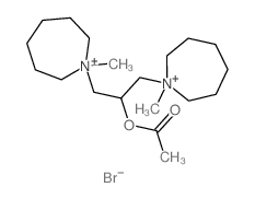 1H-Azepinium,1,1'-[2-(acetyloxy)-1,3-propanediyl]bis[hexahydro-1-methyl-, dibromide (9CI)结构式