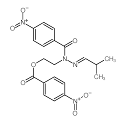 Benzoic acid, 4-nitro-,2-(2-methylpropylidene)-1-[2-[(4-nitrobenzoyl)oxy]ethyl]hydrazide picture