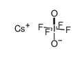 cesium orthoperiodotetrafluoridate Structure